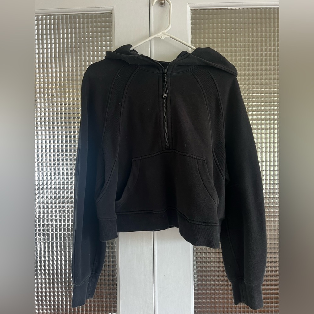 Lululemon Scuba Oversized Half-Zip Hoodie Black